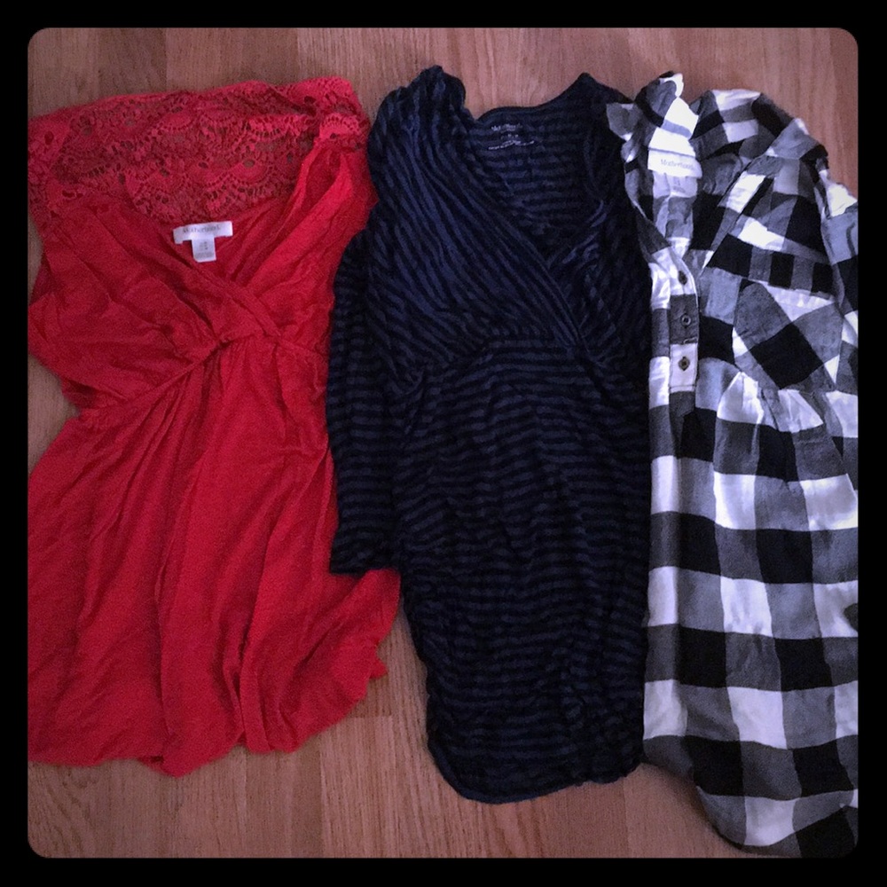 Motherhood pregnancy shirts bundle.